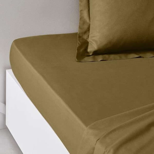 I DAG Essential kappelagen - 140 x 200+30 cm - 2 personer - 100% almindelig bomuld - Bronze Brons