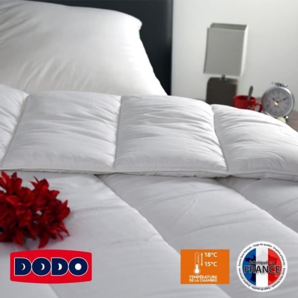 Vancouver varm dyne - 140 x 200 cm - 400gr/m² - Hvid - DODO Vit