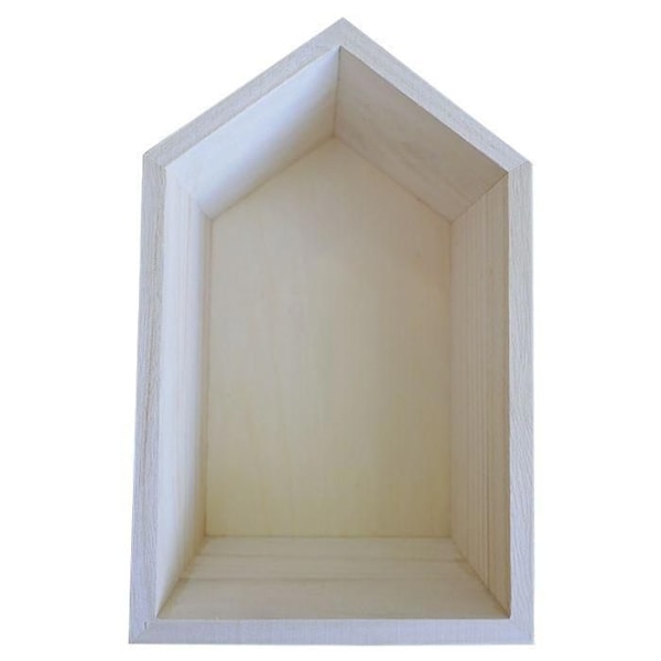 Hjemmelavet træhylde 22,5 x 14 x 10 cm Beige