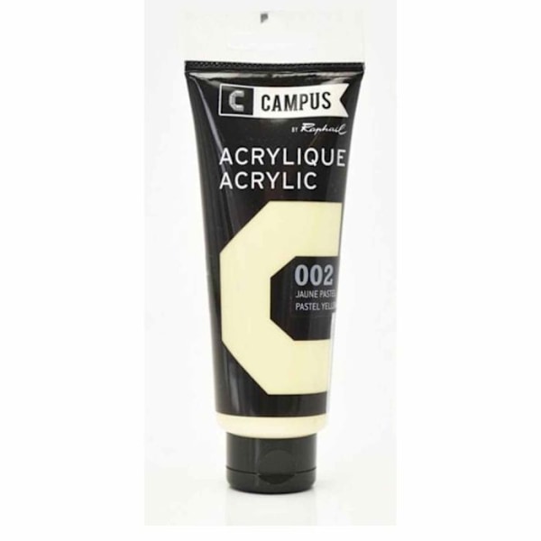 Akrylfärg 100 ml - Pastellgul n°002 Gul