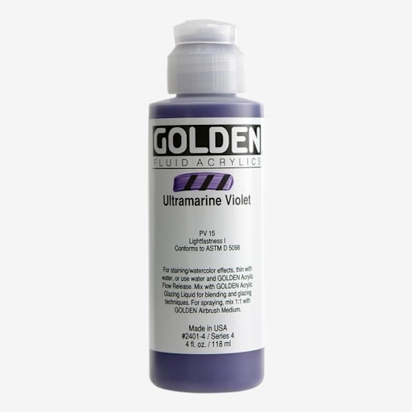 Golden : Flydende Akrylmaling : 119ml (4oz) : Ultramarine Violet