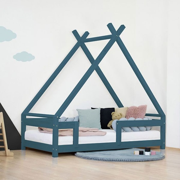 Lit cabane enfant TAHUKA 120 x 180 grøn petroleum Grön