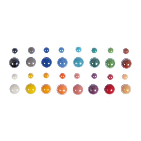 Mosaiksten - Diamant - Multifarvet - 180 g - Rund og dråbeformet - Glas Flerfärgad