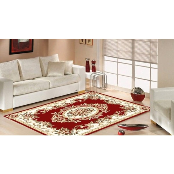 Tæppe - ORIENT - Rød - 200x300 cm - Tykkelse 9mm - Anti-slip - Vaskbar 30°
