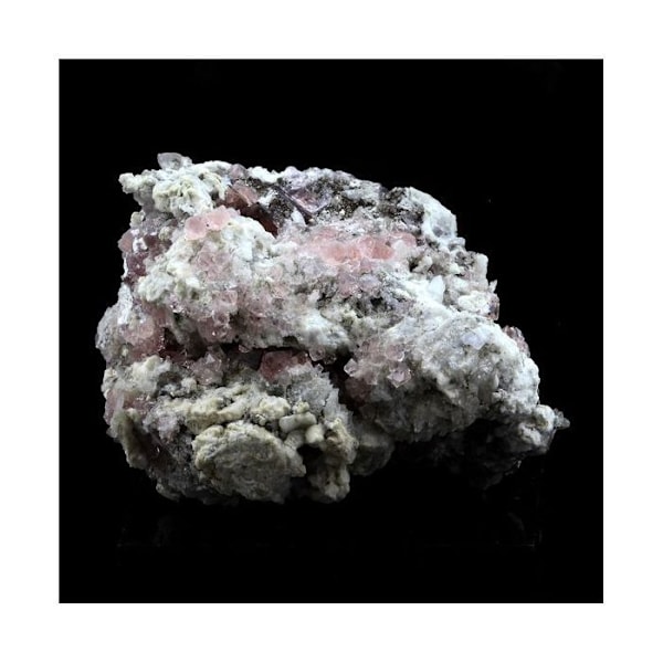 Sten og mineraler. Pink fluorit. 485,5 øre. Mont Blanc-massivet, Frankrig. Rosa