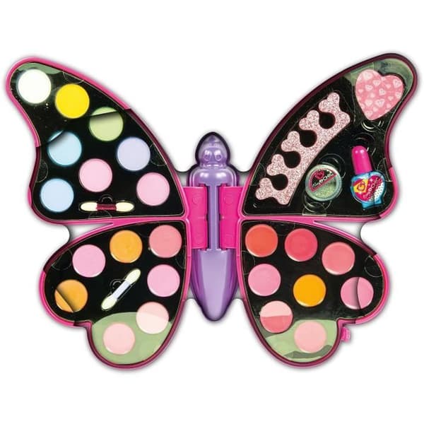 Butterfly Makeup Palette - Clementoni - Ögonskuggor, Läppstift, Nagellack Blå
