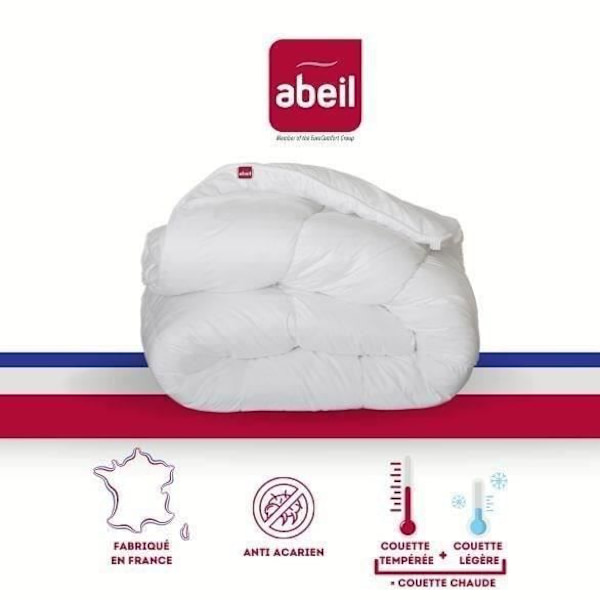 ABEIL Duvet 4 Seasons ANTI-MITES 140x200cm Vit