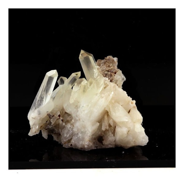 Sten og mineraler. Kvarts. 403,5 øre. Val Ferrand, Clavans, Oisans, Frankrig.
