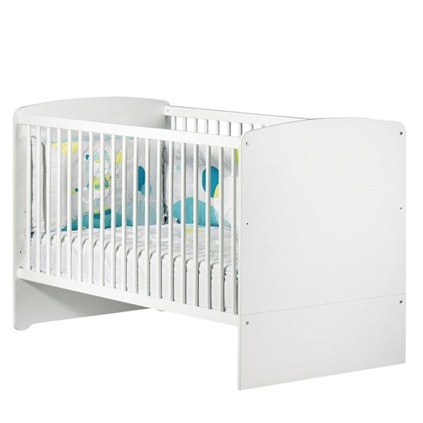 Cabriolet seng - 140x70cm - Babyprice Basic - Hvidt træ Vit