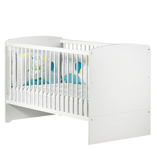 Lavasänky - 140x70cm - Babyprice Basic - Valkoinen puu Vit