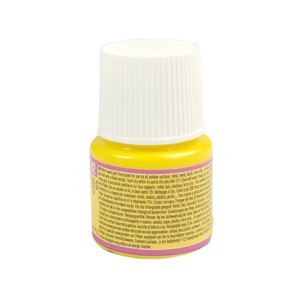 Monipintainen ulkoakryylimaali - Keltainen - 45 ml Gul