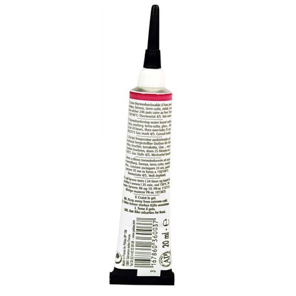 Cern porslin - PEBEO - P150 - 20 ml - Röda turmalin - Färg för porslin Röd