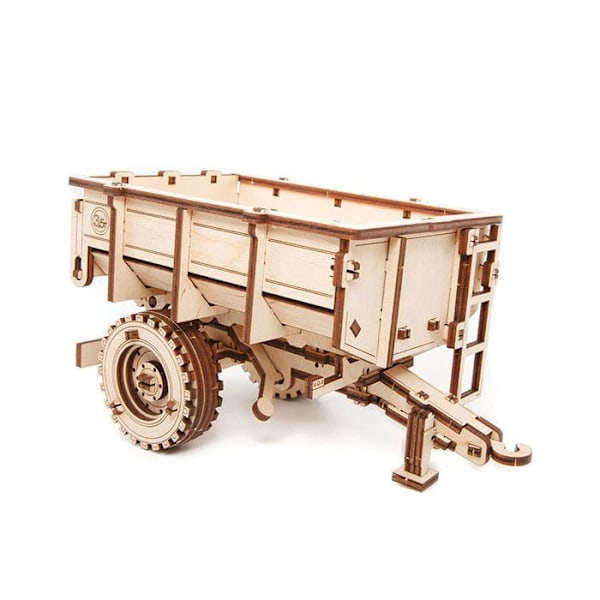 3D træmodel - Traktortrailer 20 cm Beige
