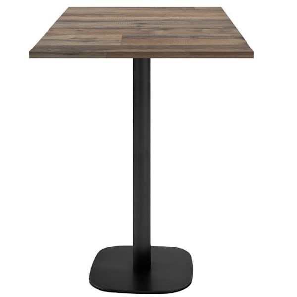 Barbord 60 x 60 cm - Runt gammal golvmodell kastanj