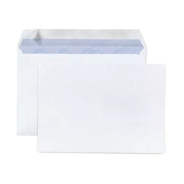 100 valkoista kirjekuorta - 16,2 x 22,9 cm Vit