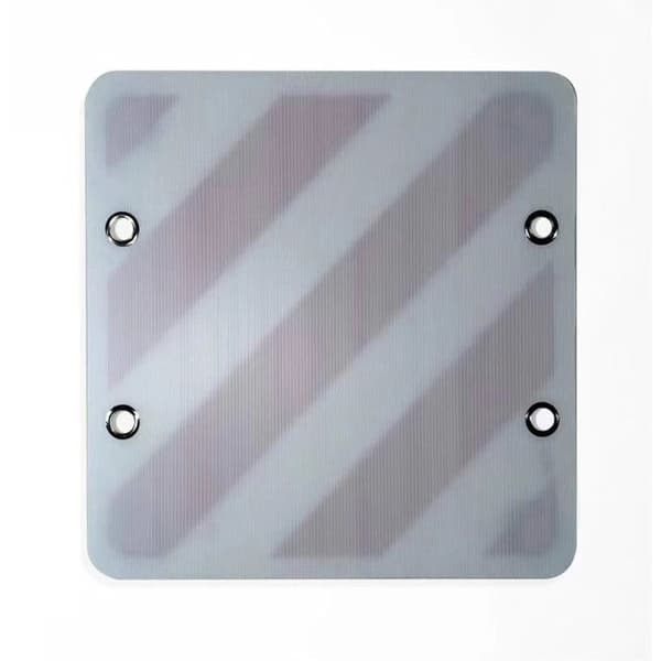 Bageste skilt - OPTIMA - 500 x 500 mm Röd