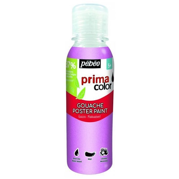 Nestemäinen guassi - Helmenpunainen - 150 ml Rosa