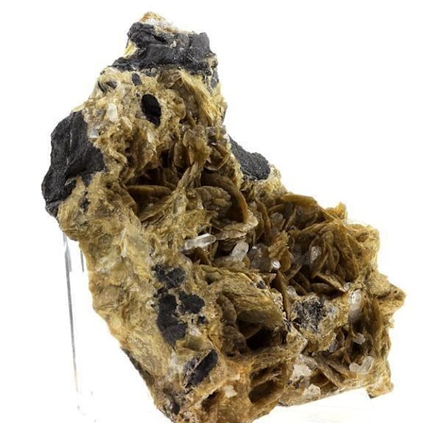 Sten og Mineraler - ABIJOUX - Siderit + Kvarts - 5616 ct - La Mure, Isère, Frankrig