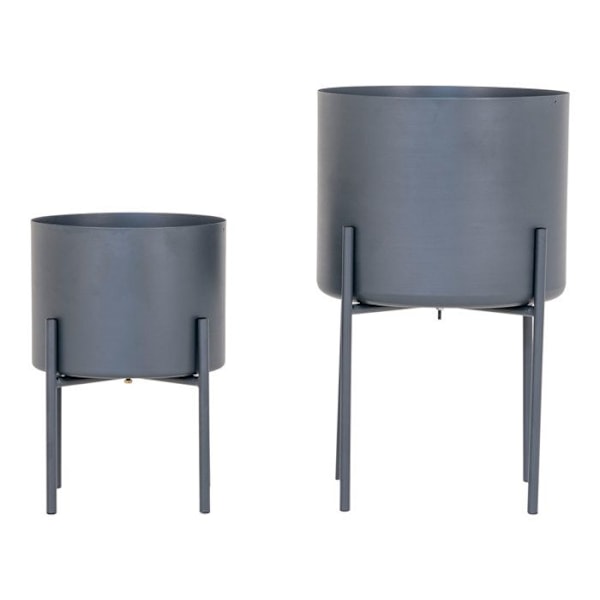 444269 Hus Nordic Blomkrukor 2 st Pavia Grå Grå