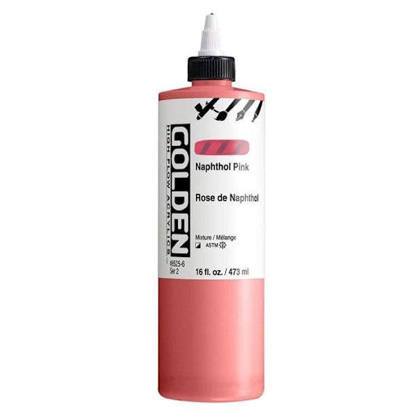 GULDEN 473 ml HØJ FLOW Rose de Naphtol - S2
