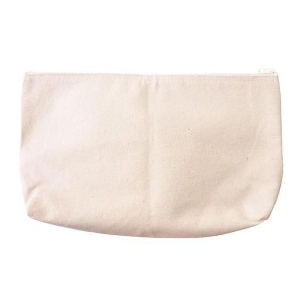 Tasapohjainen puuvillalaukku 19x29cm Ecru Vit
