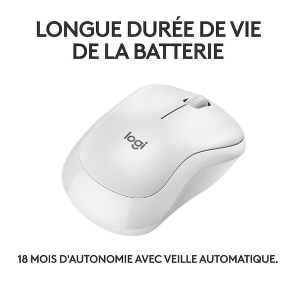 Mus - Trådløs - Logitech - M240 Silent - Hvid