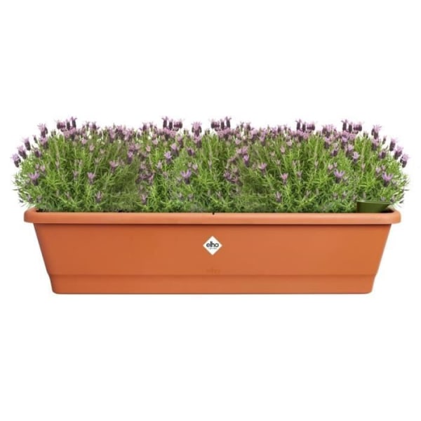 Elho Noa Balkon Xl - Brun - L 78 x B 20 x H 18 cm - Altan; udendørs - 100 % genbrugt