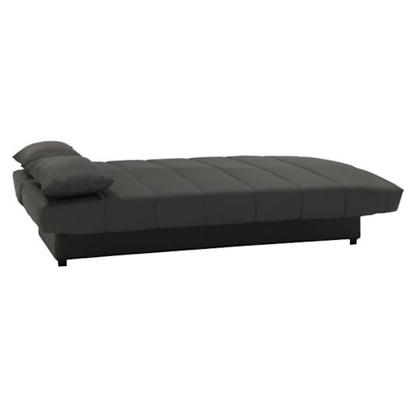 3-sits bäddsoffa - Antracittyg - Modern stil - L 190 x D92 cm - MILA KOLGRÅ