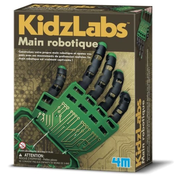 Robotic Hand Kit - 4M - Realistiska gripande rörelser - Barn - Flerfärgad