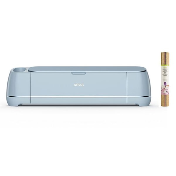 Cricut Maker 3 + 3 flex silitettävä leikkauskone hopea, kulta, punainen glitter 30,5 x 30,5 cm Blå