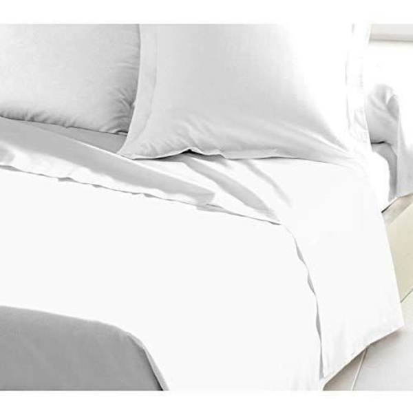 DEJLIGT HJEM Flat Sheet 100% bomuld 180x290 cm - 1 person - hvid Vit