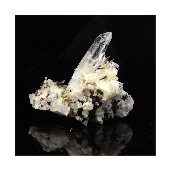 Sten og mineraler. Muzo kvarts. 220,9 øre. Vaulnaveys, Isère, Frankrig.