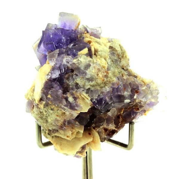 Sten og mineraler. Fluorit + Kvarts + Baryt. 208,0 ct. La Cabaña, Berbes, Spanien.