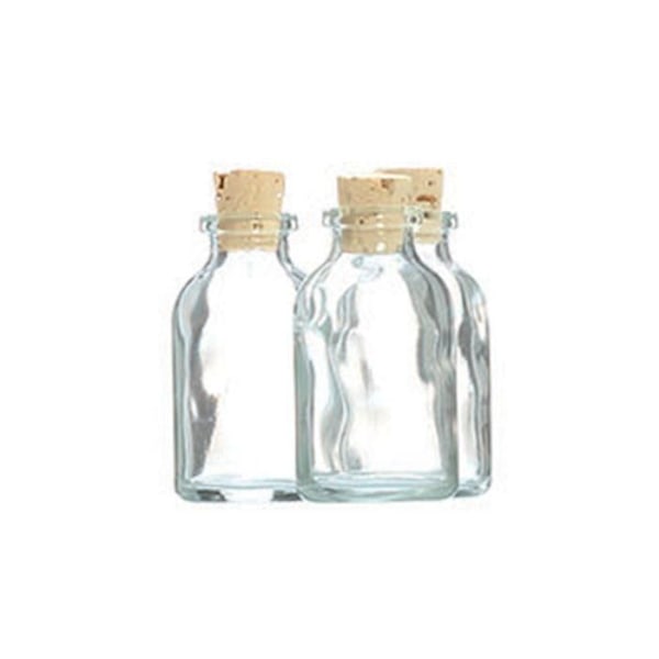 Mini Flaska Diam 3 cm H 6 cm 105 stycken Transparent