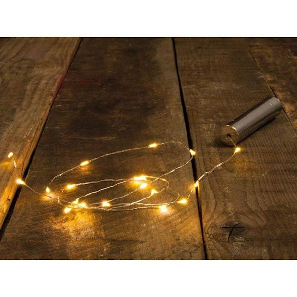 Mini - LED valoseppele langalla, 106,8 cm, 20 LEDiä, laatikko 1 kpl Vit varm