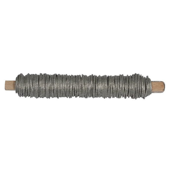 Papirtrådsspole 20 m - Sølv Silver