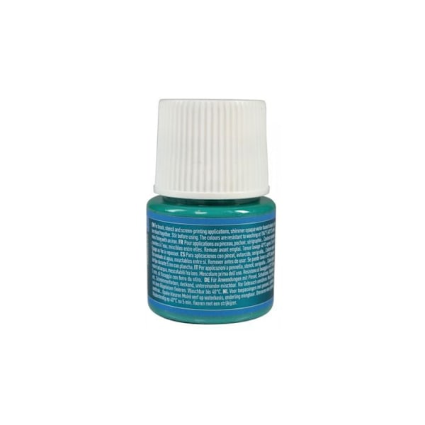 Färgtvätt - Pébéo - Setacolor opak moiré turkos - 45 ml - Satin effekt - För alla tyger Turkos moaré
