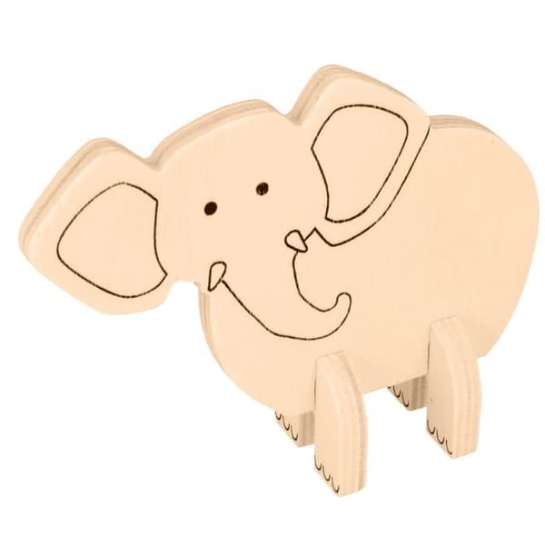 Sæt af træfiguriner safari beige