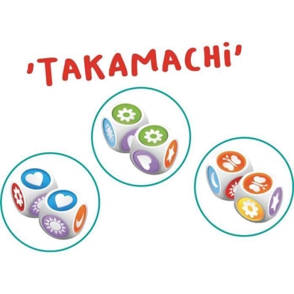 Asmodee - Takamachi - Terningespil - Observation og hastighed - Mindre end 30 min - Fra 5 år Flerfärgad