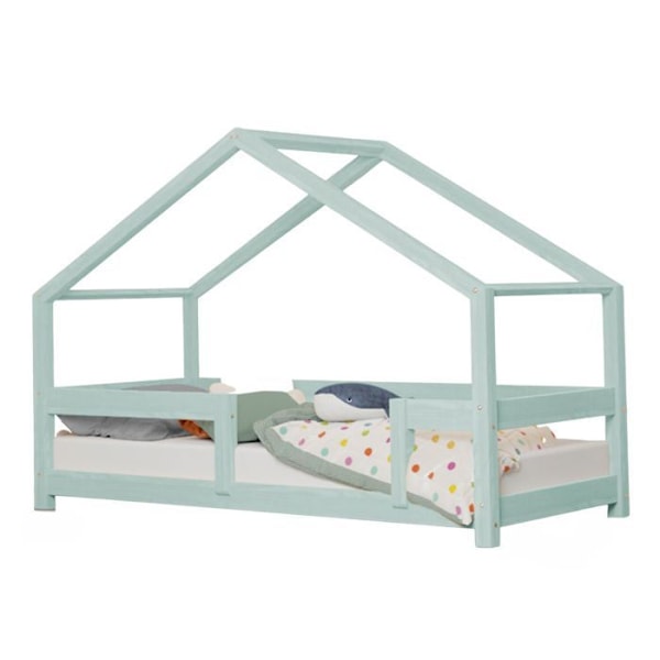 Lit cabane enfant LUCKY 70 x 160 vaaleansininen Blå