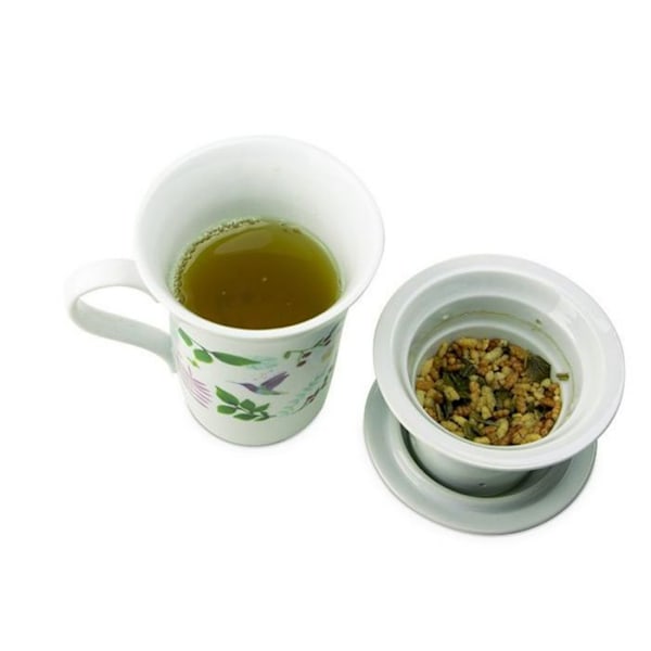 Porcelænsblomst tekande 250 ml + Christmas Magic Urtete Vit