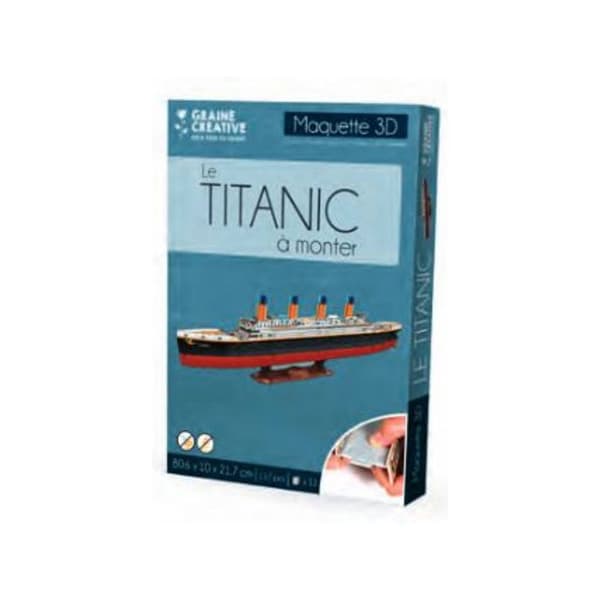 Pusselmodell Titanic att montera Svart