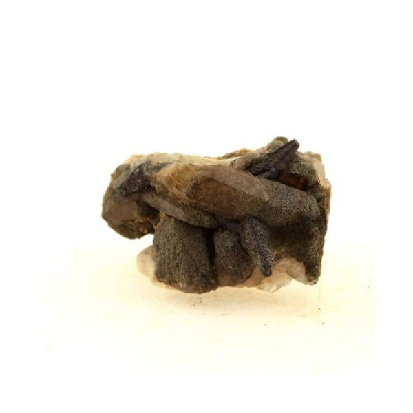 Stenar och mineraler. Epigeniserat anatas i rutilkvarts. 35,0 ct. Col de La Madeleine, Frankrike.