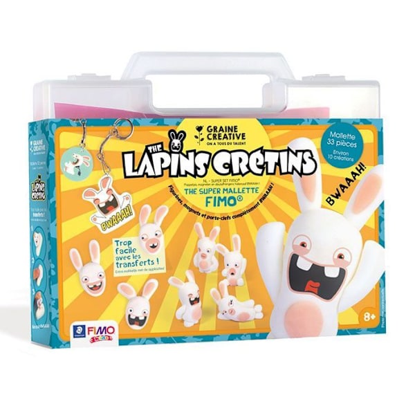 Modelleringssæt - Graine Creative - 815037 - Rabbids - Sort - Barn - 8 år og derover - Avanceret Flerfärgad