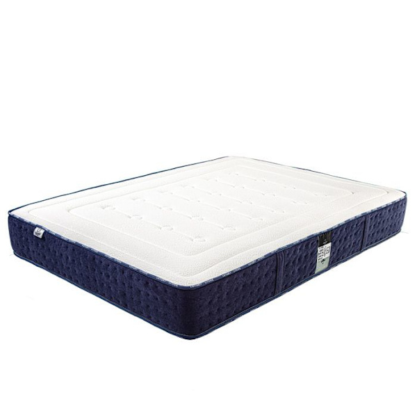 Madrass 140x190 cm, Moln, 24 cm, minneskum, medelhård, sommar/vinter sida + 2 kuddar + täcke Vit