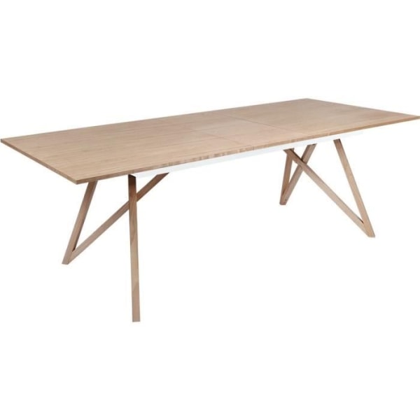 Utdragbart matbord - askfaner - Skandinavisk stil - Sawyer L180 / 220 x D 90 x H 75