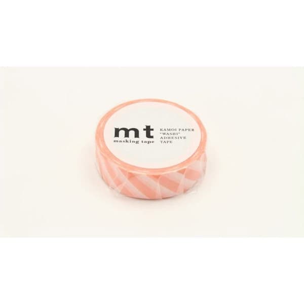 Stribet malertape - Laks - 1,5 cm x 7 m beige