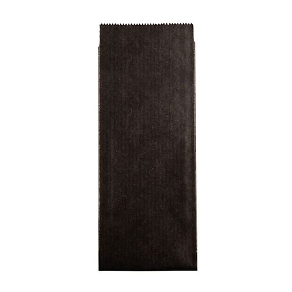 Dekorativ papirpose - Gave - Godbidder - Sort - 11,5 x 5,3 cm Svart
