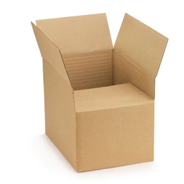 15 st förpackningskartonger 31 x 21,5 x 8 cm - Enkelkorrugerad kastanj