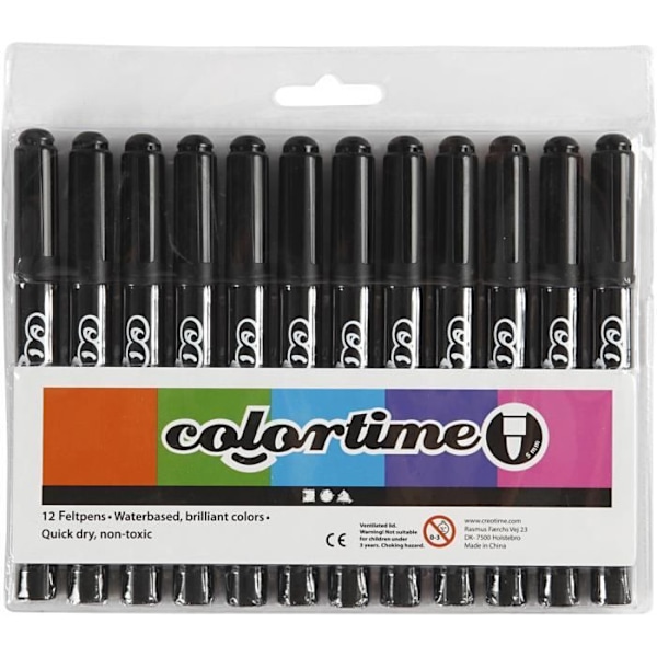 Marker - Uspecificeret - ref 37331 - Klare farver - Tørrer hurtigt - Ventilerede hætte. Smukke farver